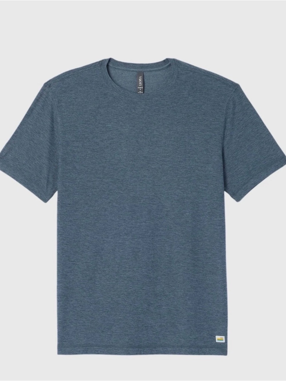 Vuori Men's Strato Tech Tee small blue sea Heather